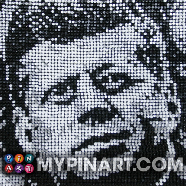 John F Kennedy pin art
