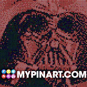 Darth Vader pushpin art